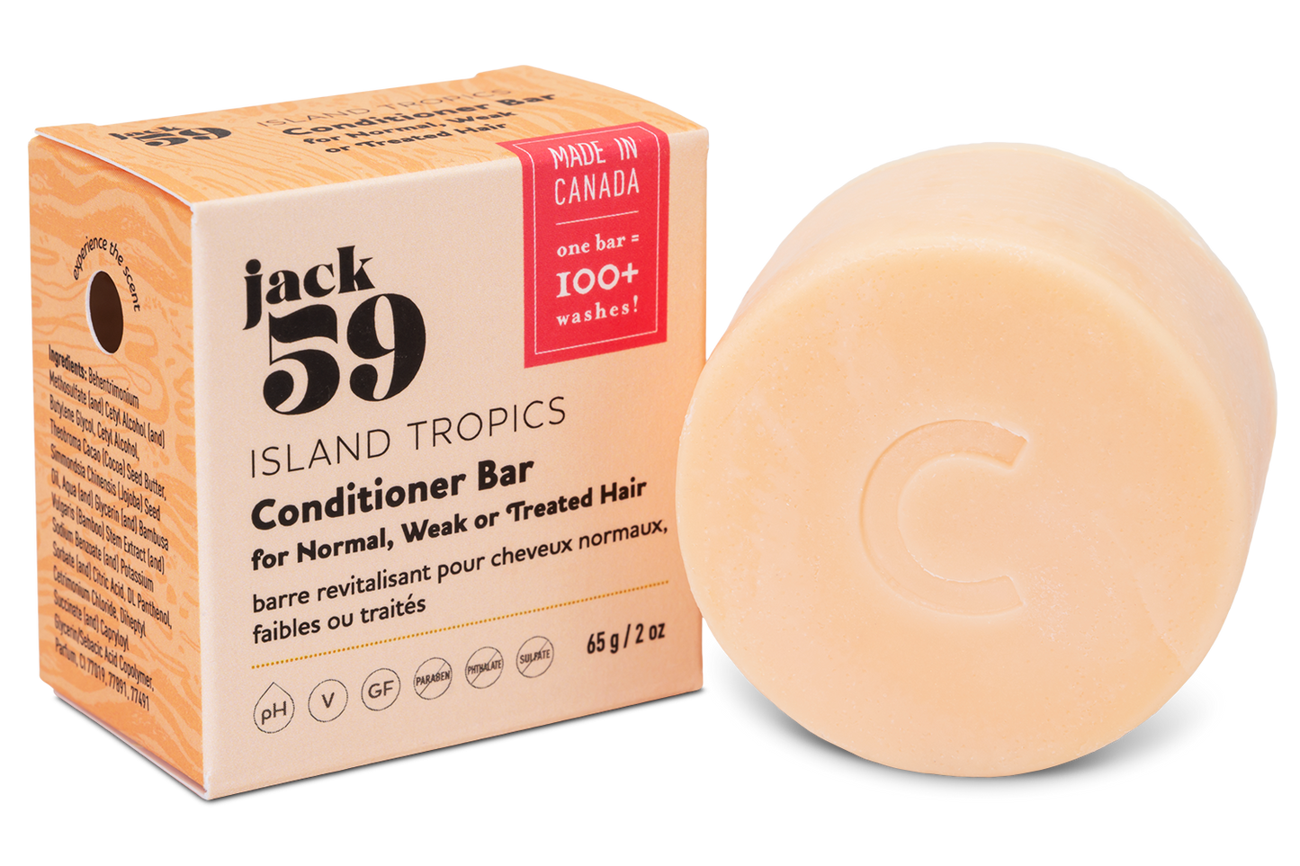 Island Tropics Fresh Coconut Scent Conditioner Bar