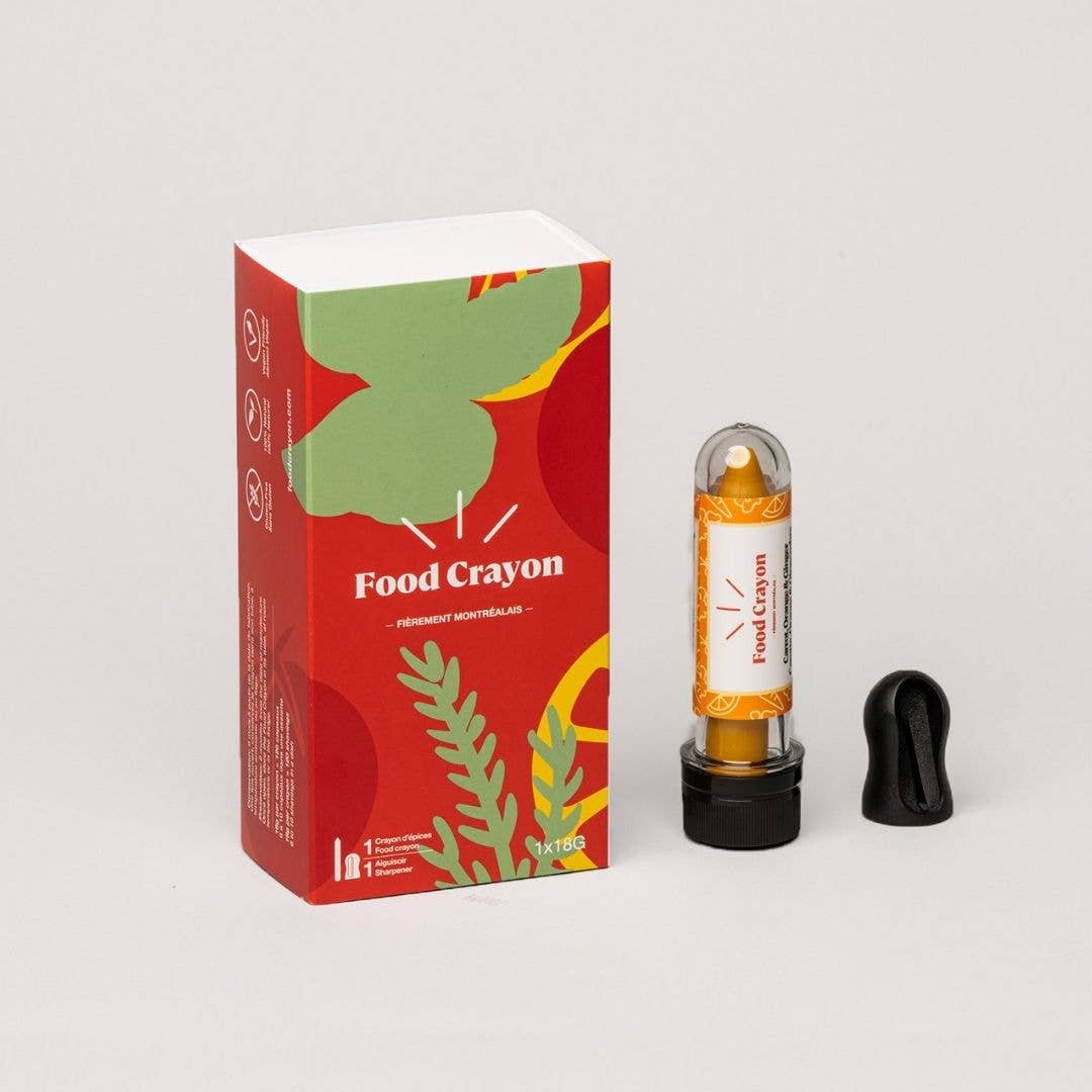 Carrot Orange Ginger - Single Box (1 Crayon + 1 Sharpener)