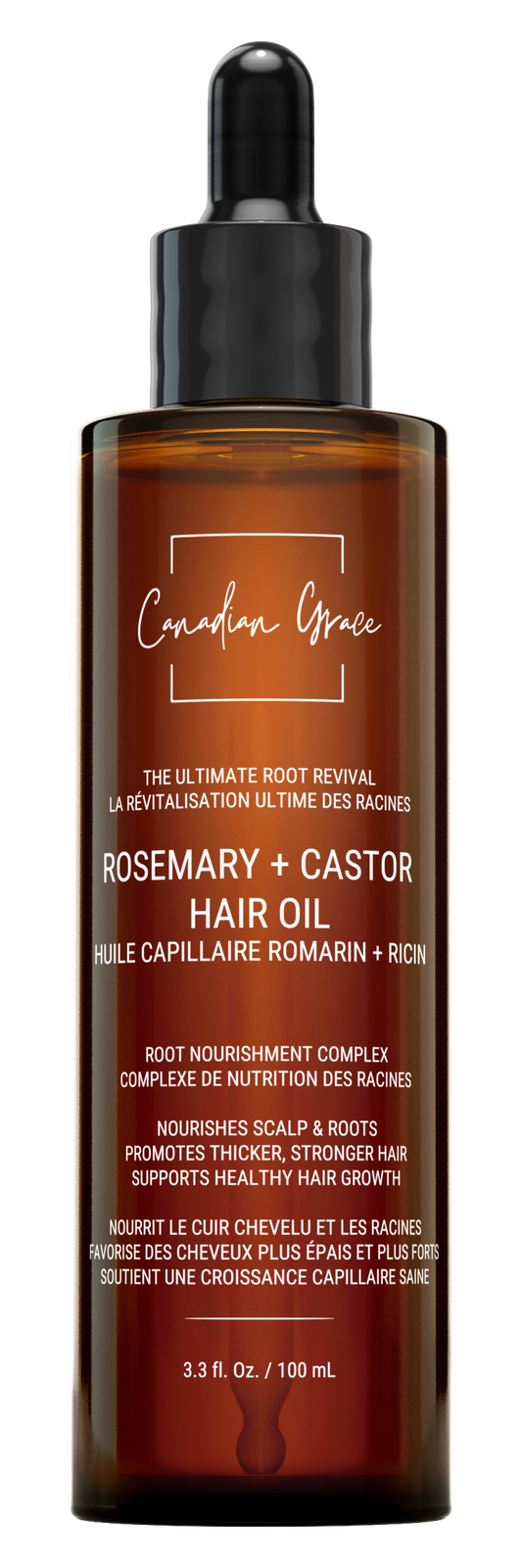 Canadian Grace - Rosemary + Castor Hair Oil  - The Ultimate Root Revival