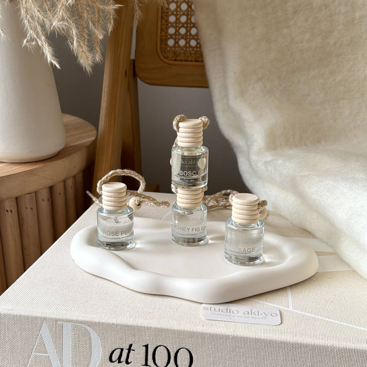 White Fir Peach Car Diffuser | Woodsy Winter