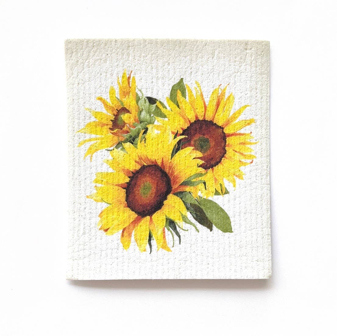 Swedish dishcloth Sunflower Trio