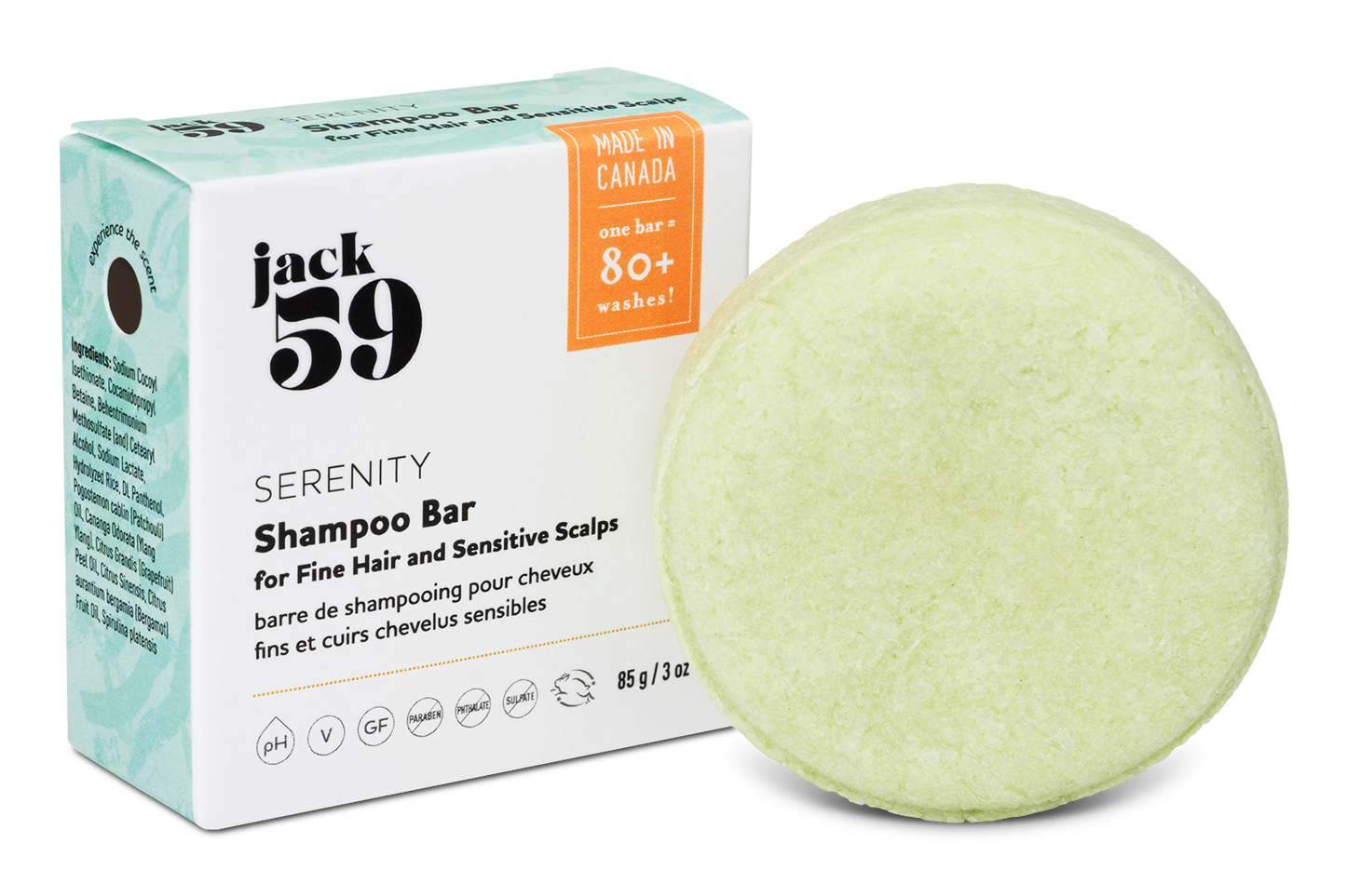 Serenity Shampoo Bar with Patchouli & Bergamot