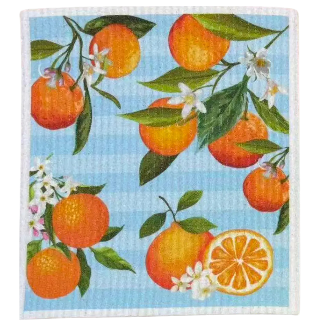 The Good Kitchen - Swedish Dishcloth Fruit Orange Blossoms