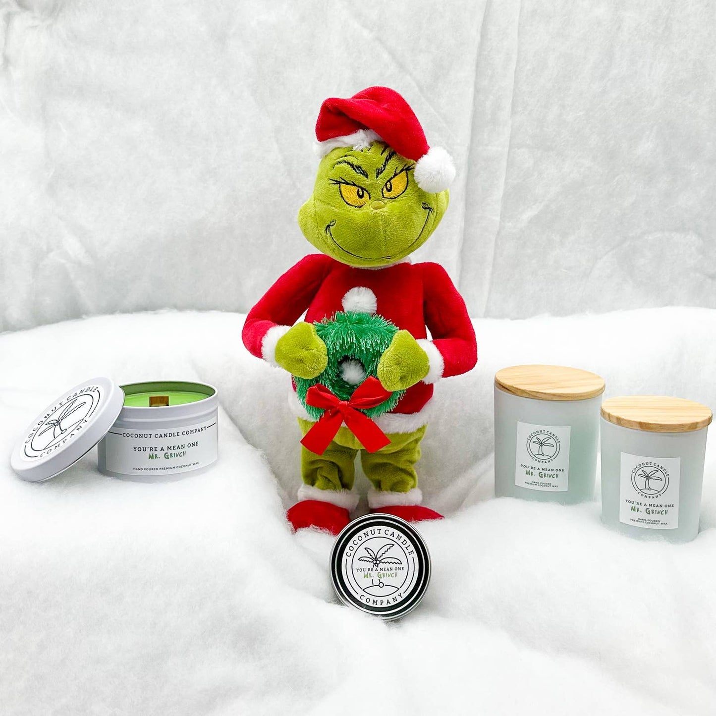 You're A Mean One Mr. Grinch Metal Tin Candle