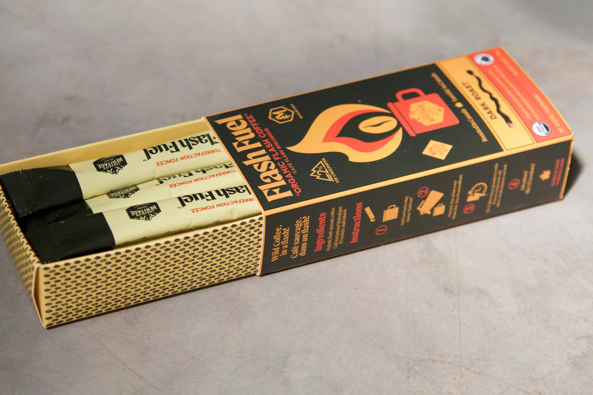 Flash Fuel Organic Instant Coffee - Matchbox - Dark Roast