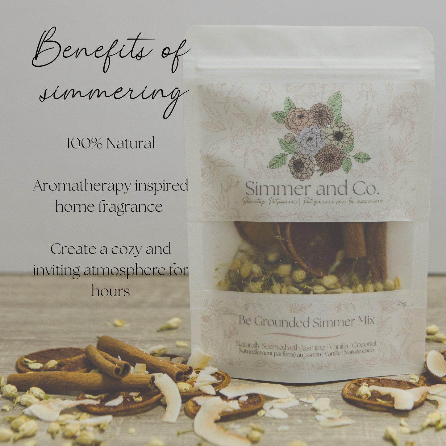 Be Grounded Simmer Pot Mix, Stovetop Potpourri