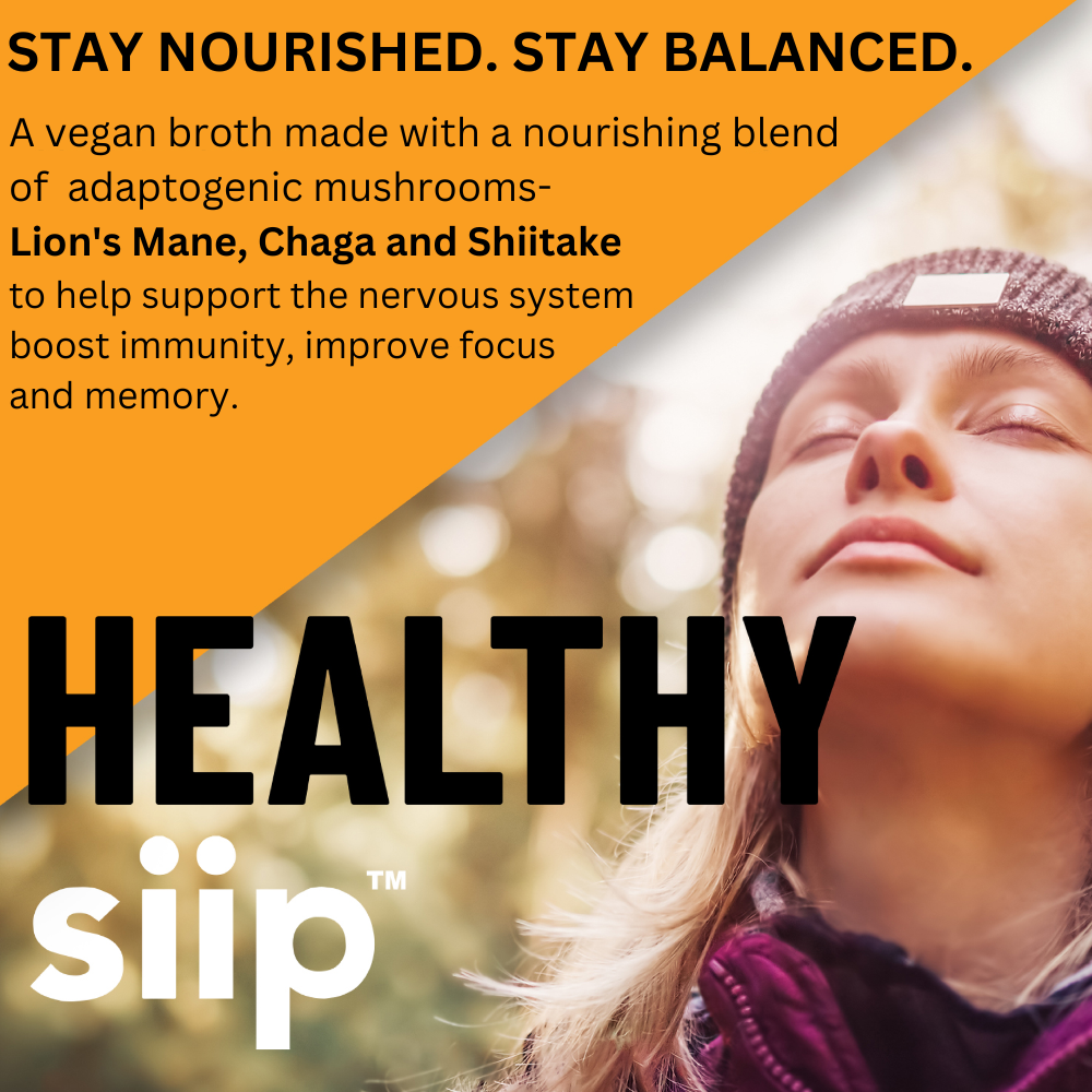 Siip - Vegan Mushroom Broth- Shiitake, Lion's Mane + Chaga- 4 Pack