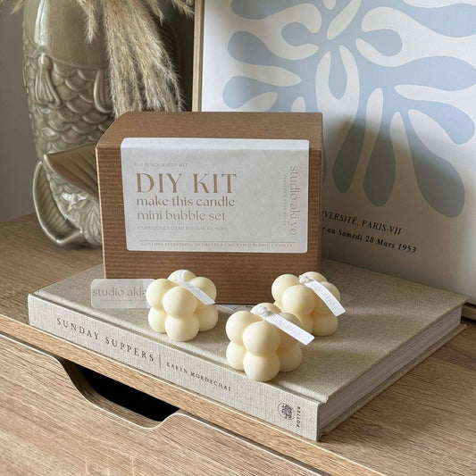 DIY Candle Making Kit Mini Bubble Set Candle | Fun Craft Kit