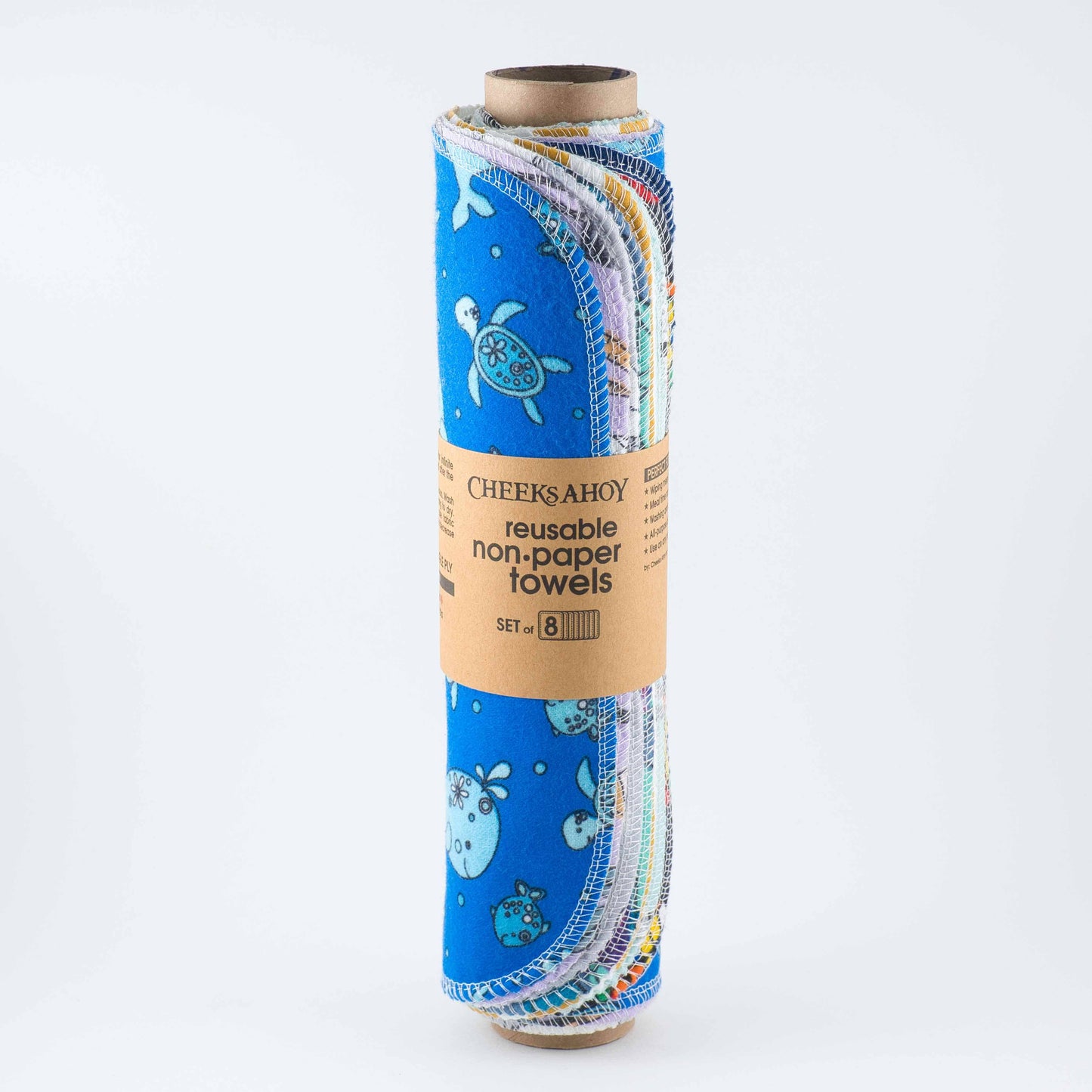 Pre-Rolled Reusable Non•Paper Towels