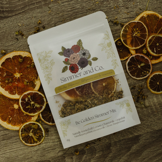 Be Golden Simmer Pot Mix, Natural Citrus Chamomile Aroma