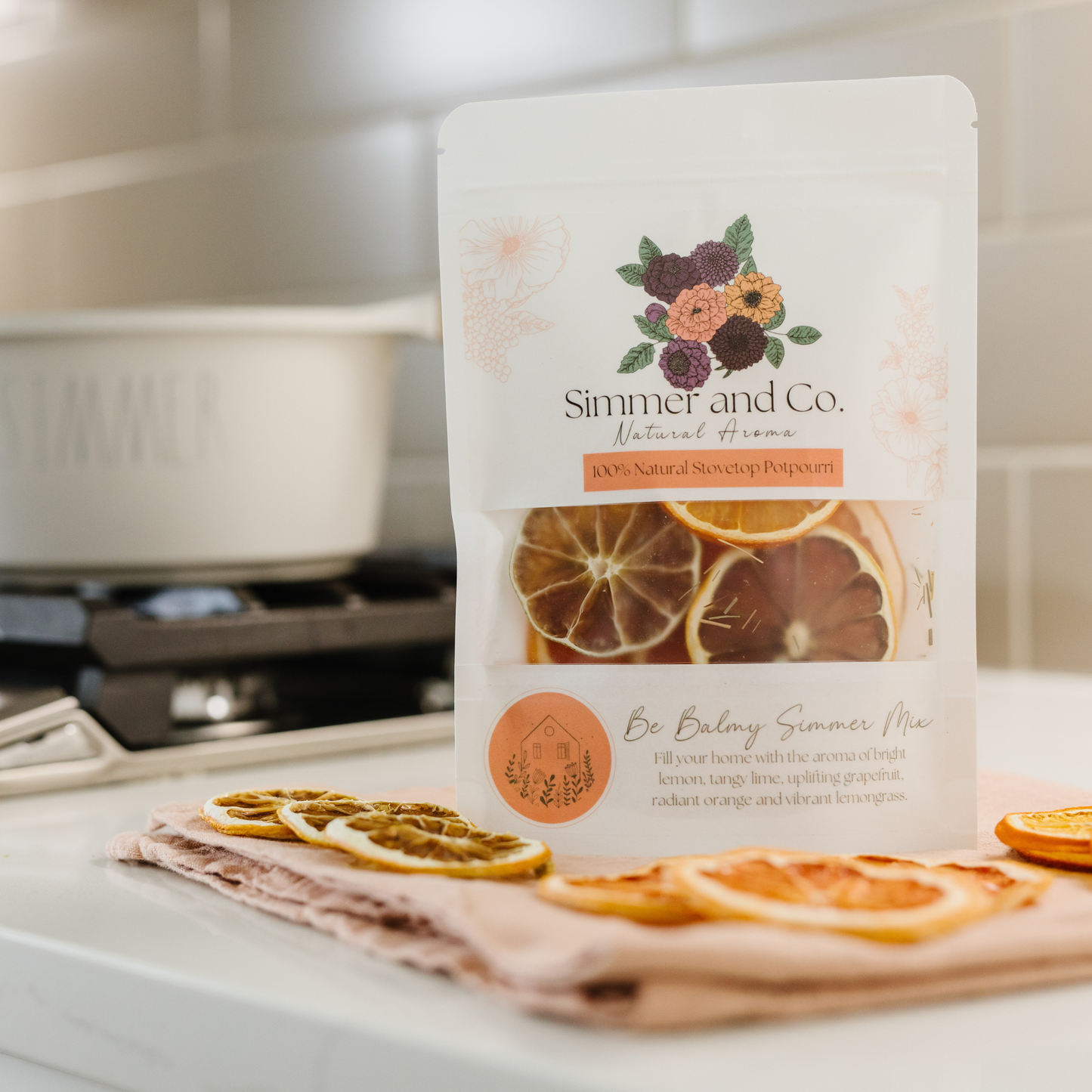 Be Balmy Simmer Pot Mix, Natural Citrus Grove Aroma