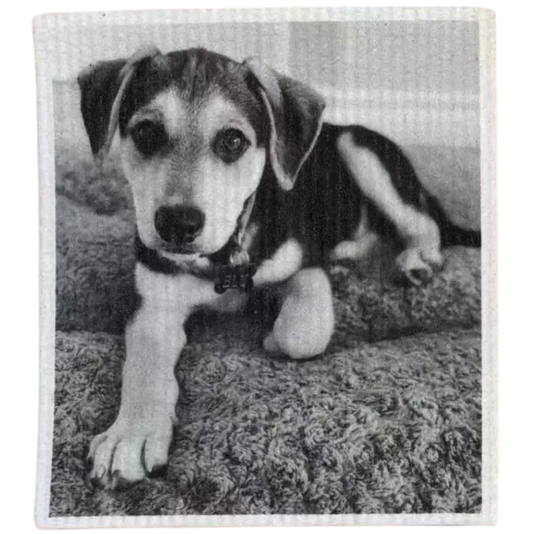 The Good Kitchen - Swedish Dishcloth Dog Puppy Blu