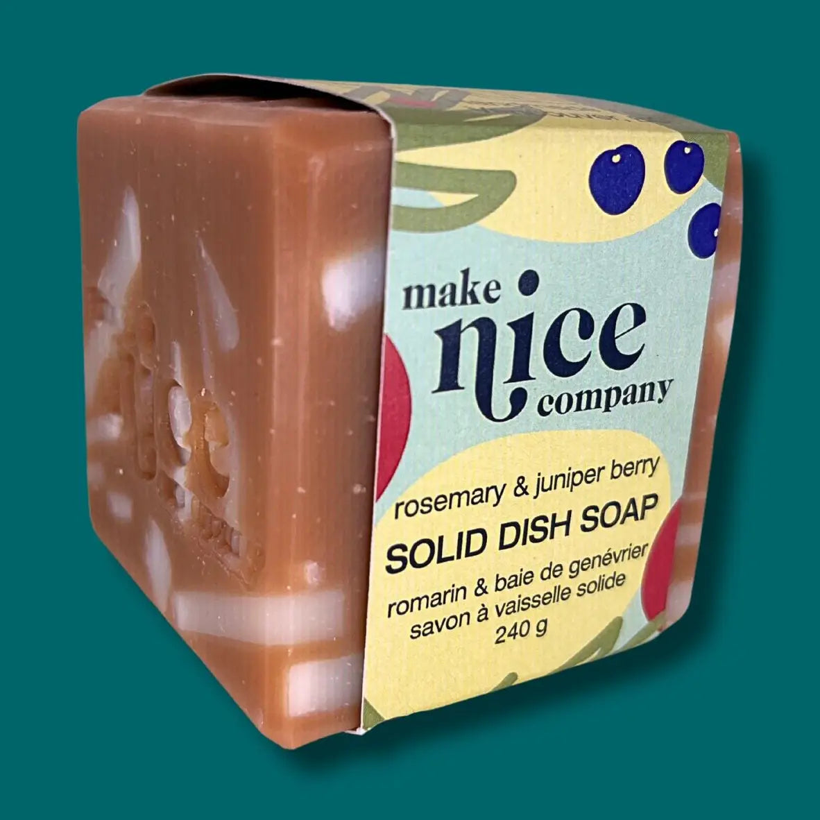 Make Nice - Rosemary + Juniper Solid Dish Soap