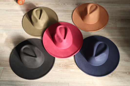 Rancher Wide Brim Fedora Hat