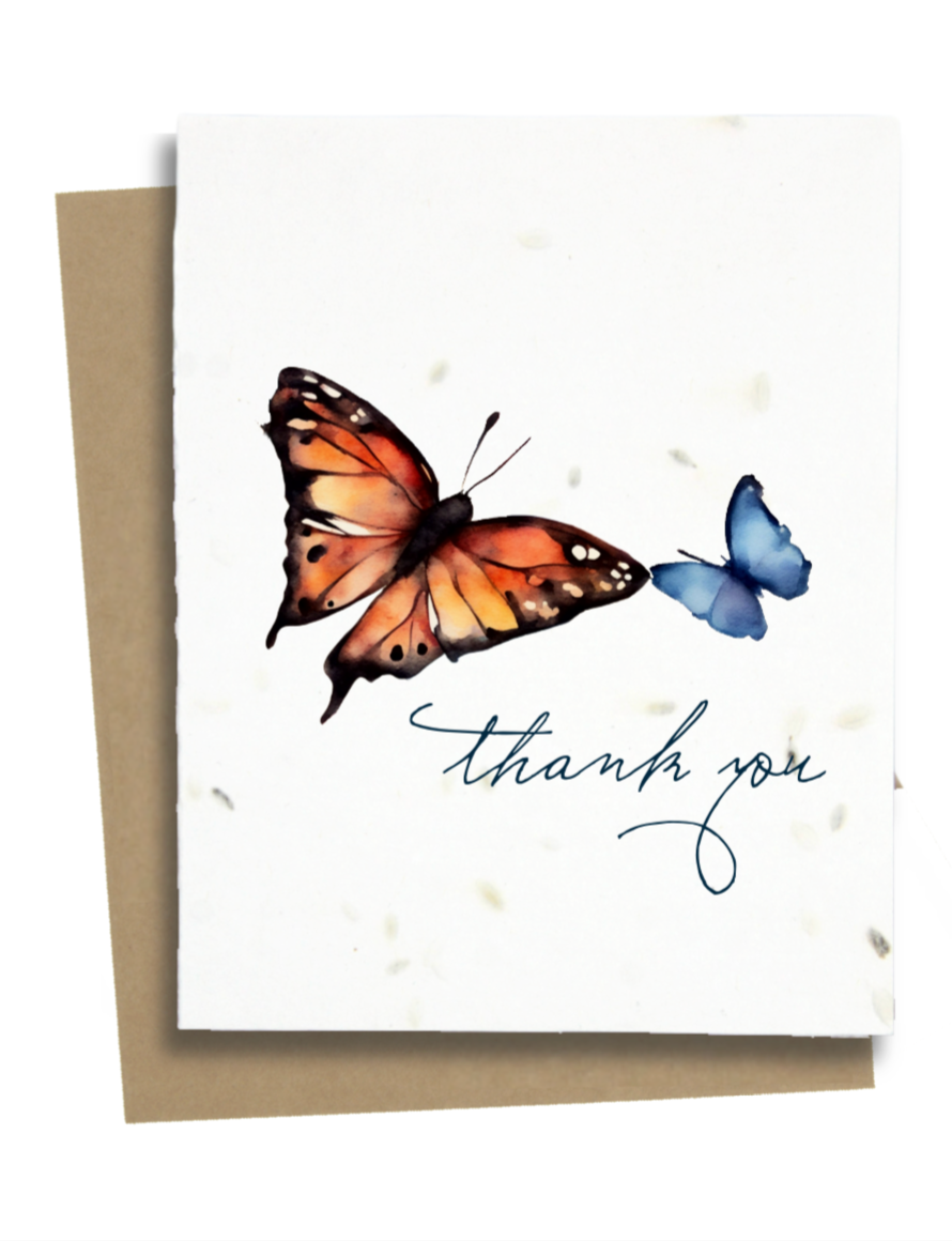 Greet & Grow - Plantable Butterfly Thank You Card