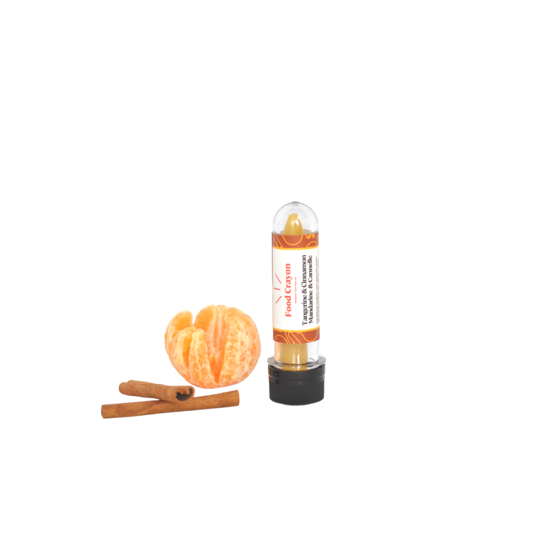 Tangerine Cinnamon -Single Box (1 Food Crayon + 1 Sharpener)