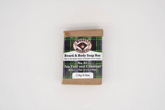 Tea Tree and Charcoal Beard & Body Soap Bar